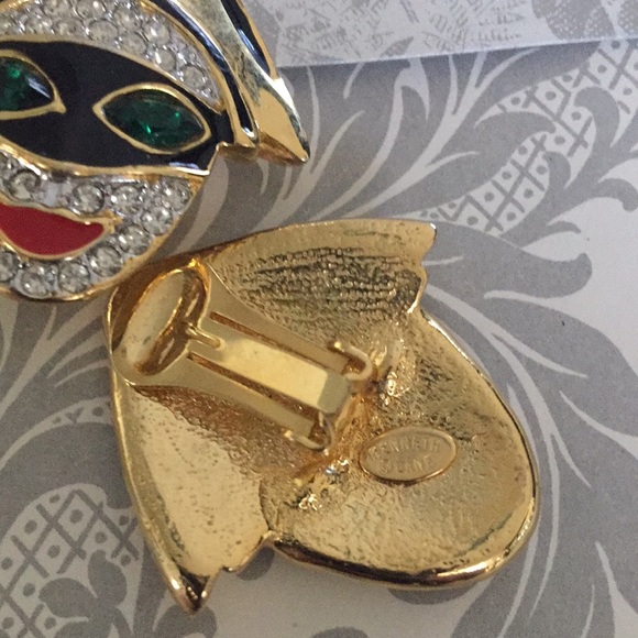 Vintage Kenneth J Lane Masked Pierrot / Harlequin - Picture 2 of 2